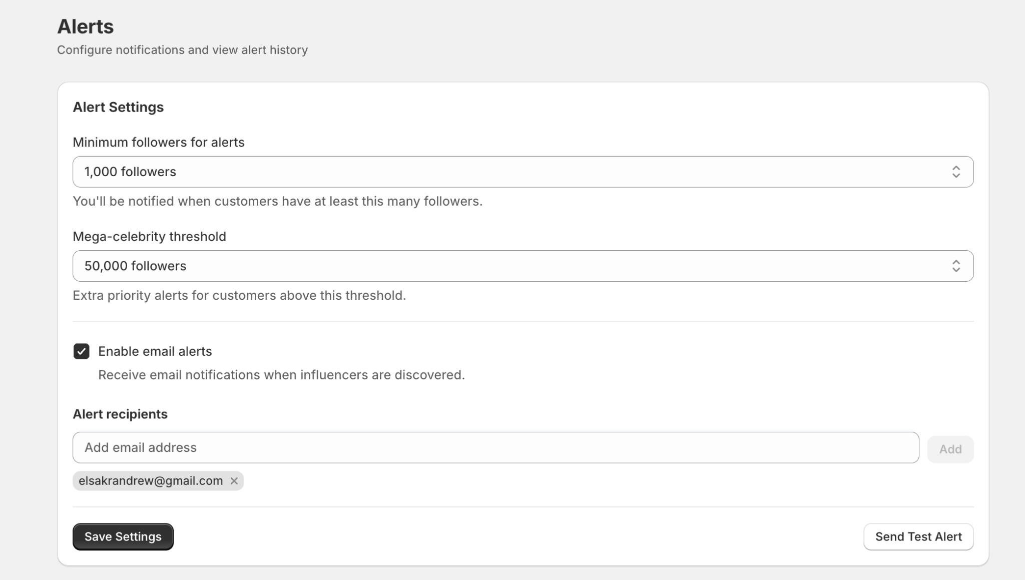 Review and Send email offering free products to an influencer customer with personalized message